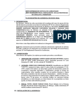 Acta de Audiencia Modificada