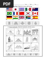 Countries and Capitals Fun Activities Games Picture Description Exercises - 96632