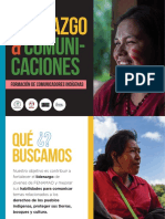 Brochure - Proyecto Liderazgo y Comunicaciones: Formando Comunicadores Indígenas