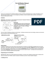 Pro Call Blocker Manual Revised