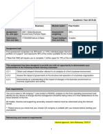 BM461 CW1 Assignment 2019-20