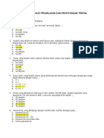 Soal Pengelasan Dan Pemotongan Termal