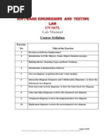 SET - Software Engineering and Testing Lab - 17CS67L - New