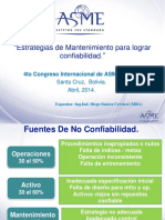 ASME 2014 - Estrategias de Mantenimiento para Lograr Confiabilidad - D-1. Suárez