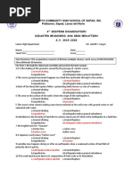 DRRR 4TH Quarter Exam.