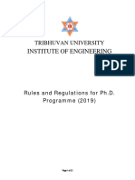 Ioe PHD Rules Reg 2019