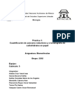 Cuantificación de Azúcares Reductores y Cromatografía de Carbohidratos en Papel