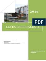 Desarrollo Leyes Especiales Ii