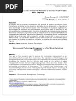 Gestion Tecnologica Como Herramienta Ambiental en Los Desechos Derivados de Las Empresas PDF