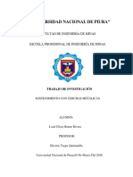 Trabajo de Sostenimiento Con Cerchas Metálicas