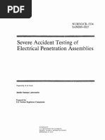 NUREG-CR-5334 - Severe Accident Tests On Electrical Penetration Assemblies PDF