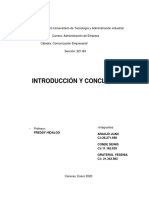 1) Introduccion y Conclusion (Comunicacion Empresarial)