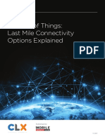 Internet of Things: Last Mile Connectivity Options Explained