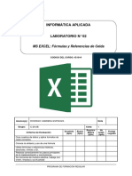 Lab02 - Fórmulas y Referencia de Celda