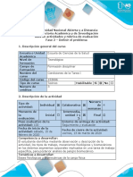 Guía de Actividades y Rúbrica de Evaluación - Fase 2 - Definir El Problema