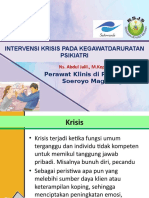 Gadar Psikiatri - INTERVENSI KRISIS