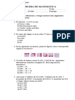 Prueba de Sistema Numerico DM