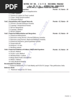 TY NUMERICAL ANALYSIS Unit1 PDF