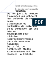 Comportement À La Flexion Des Poutres en