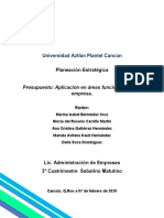 Áreas Funcionales de La Empresa y Presupuestos