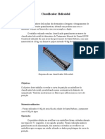 Processamento Mineral - Relatorio Classificador