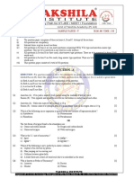 Science Class 9 Model Paper 5 Original Type