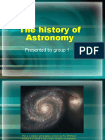 The History of Astronomy