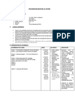 Programación Bimestral de Tutoría