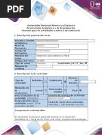 Guía de Actividades y Rúbrica de Evaluación - Tarea 5 - Propuesta Educativa