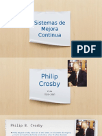 Gurús de La Calidad Philip Crosby & Armand V Feigenbaum