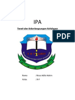 IPA Tanah Dan Keberlangsungan Kehidupan