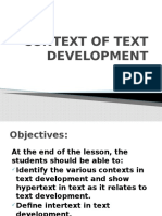 8 Context of Text Development - Federico M. Gelido