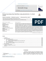 Energy Harvesting From Fluid Flow Using Piezoelectrics A Critical Review2019renewable Energy