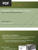 Lecture 3 - Analysis of Determinate Beams and Frames