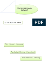 Parasitologi Pengelompokkan Parasit