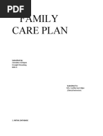 Family Care Plan: Submitted by