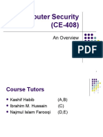 Computer Security (CE-408) : An Overview