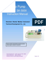 SK-500II Syringe Pump Instruction Manual PDF