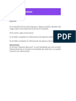 Planilla de Excel para Control de Ingresos y Egresos