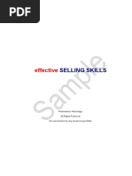 Effective Selling Skills Sales Manual