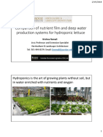 Comparison of NFT and Deep Water Production Systems For Hydroponic Lettuce - February 13, 2018 - Krishna Nemali