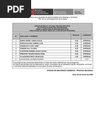 Resultado Entrevista Personal Practicas Preprofesionales N°013-2020