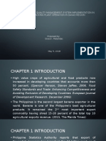 Research Proposal Food Safety