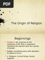 The Origin of Religion PPT