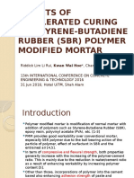 Effects of Accelerated Curing On Styrene-Butadiene Rubber PMM