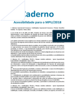 Caderno Com 50 Questões ACESSIBILIDADE