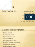 Presentation ON Euro Zone Crisis: Presented By