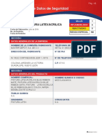 MSDS-Pintura Latex Acrilica PDF