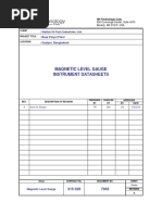 315020-DOC-7003 - (Instrument Datasheets - Magnetic Level Gauge) - RevA