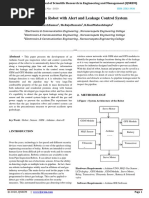 Gas Inspection Robot With Alert and Leakage Control System